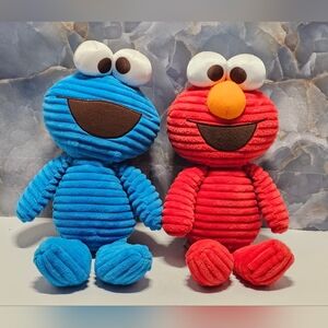 Sesame Street Cookie Monster And Elmo Plush